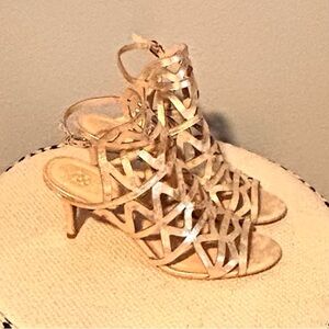 Vince Camino Elegant Gold Strappy Heels